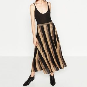 Zara fine pleat knit dress